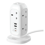 Momax US18UKW 1-Plug PD20W 2A2C 7位拖板 (白色)